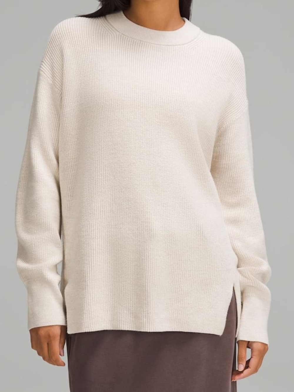 Lululemon Merino Wool-Blend Rib Crewneck Sweater
